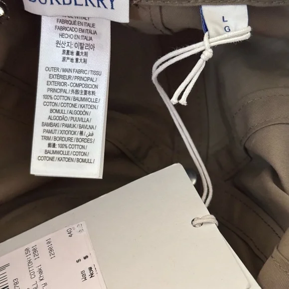 Burberry Gabardine Baseball Cap 🧢 in size L